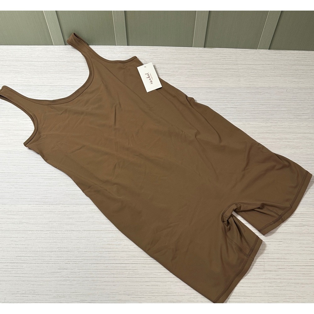 Isabel Maternity Ingrid & Isabel Taupe Short Unitard Romper XL NWT